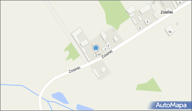 Zosinki, Zosinki, 2, mapa Zosinki