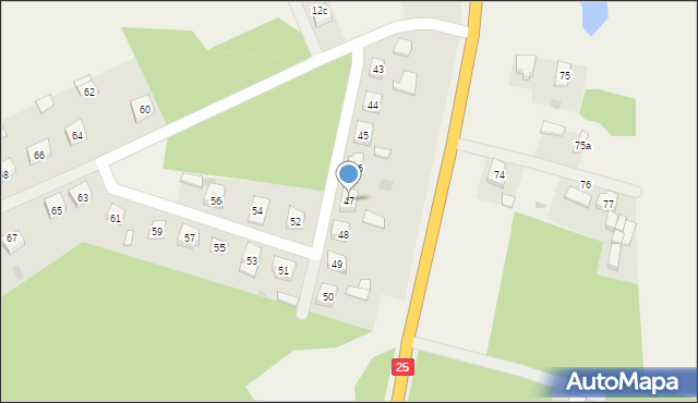 Zosinki, Zosinki, 47, mapa Zosinki