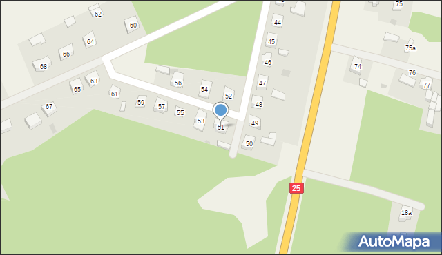 Zosinki, Zosinki, 51, mapa Zosinki