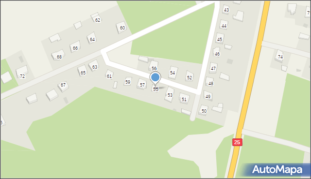 Zosinki, Zosinki, 55, mapa Zosinki