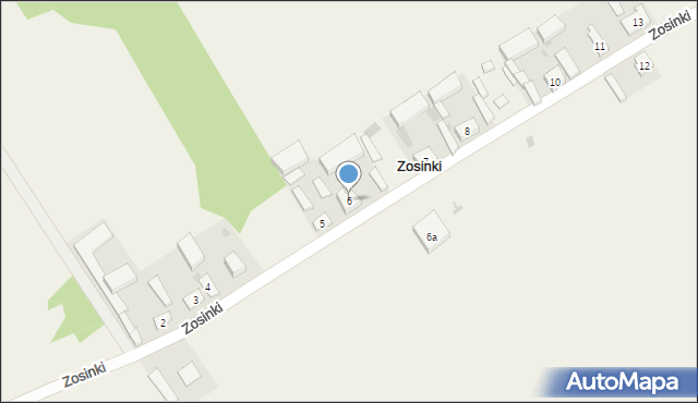 Zosinki, Zosinki, 6, mapa Zosinki