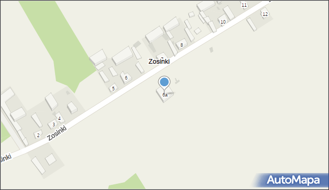 Zosinki, Zosinki, 6a, mapa Zosinki