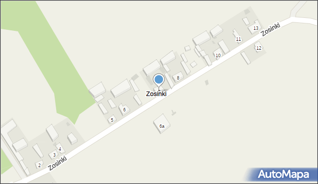 Zosinki, Zosinki, 7, mapa Zosinki