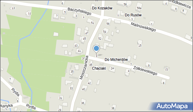 Żywiec, Żółkiewskiego Stanisława, hetm., 1, mapa Żywiec