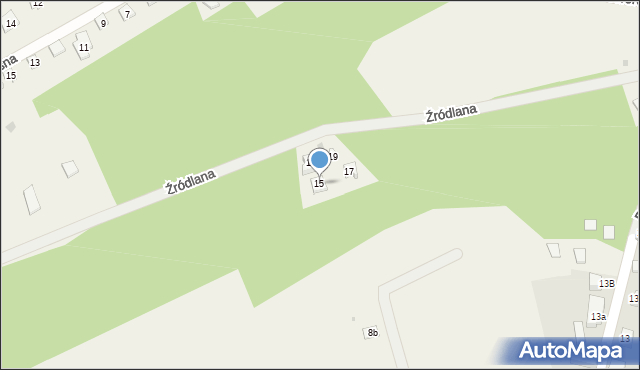 Boszkowo-Letnisko, Źródlana, 15, mapa Boszkowo-Letnisko
