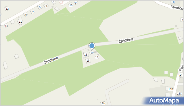 Boszkowo-Letnisko, Źródlana, 19, mapa Boszkowo-Letnisko