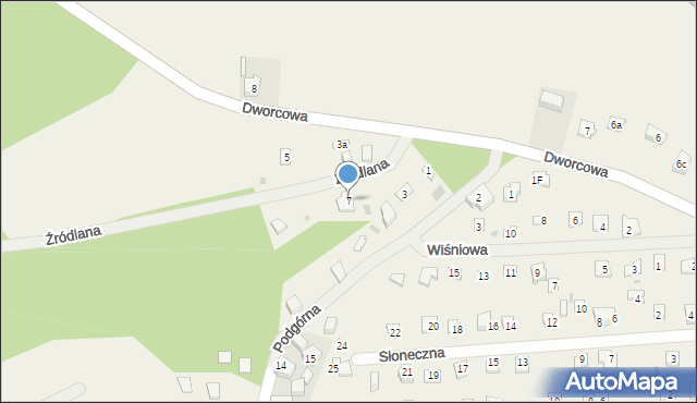 Boszkowo-Letnisko, Źródlana, 7, mapa Boszkowo-Letnisko