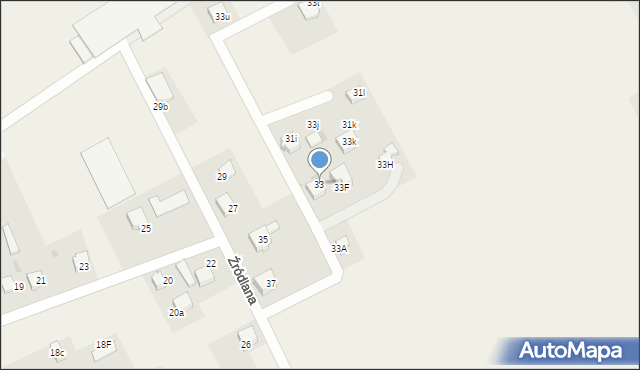 Goczałkowice-Zdrój, Źródlana, 33, mapa Goczałkowice-Zdrój