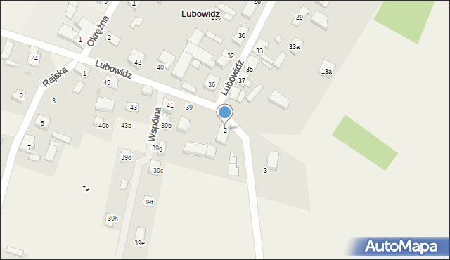 Lubowidz, Źródlana, 2, mapa Lubowidz