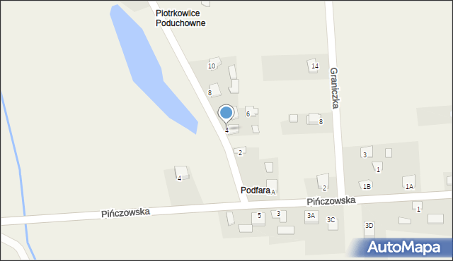 Piotrkowice, Źródlana, 4, mapa Piotrkowice