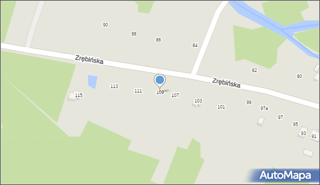 Połaniec, Zrębińska, 109, mapa Połaniec