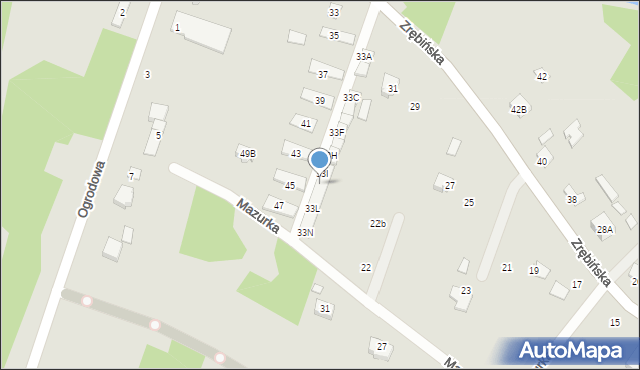 Połaniec, Zrębińska, 33J, mapa Połaniec