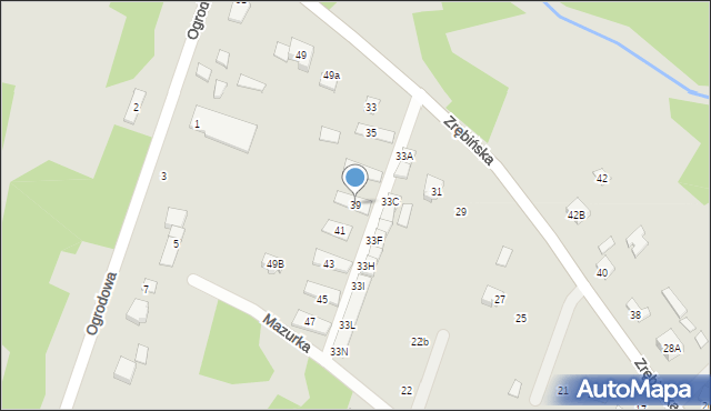 Połaniec, Zrębińska, 39, mapa Połaniec