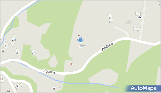 Rzeszów, Źródlana, 33, mapa Rzeszów