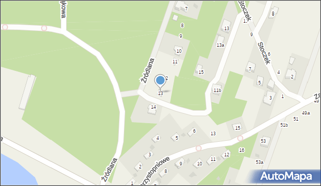 Smardzewice, Źródlana, 13, mapa Smardzewice