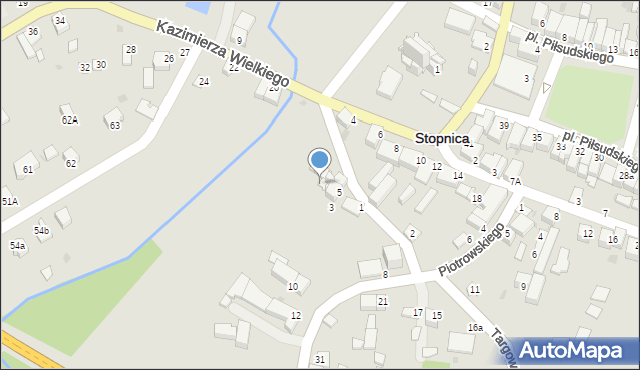 Stopnica, Źródła, 23A, mapa Stopnica