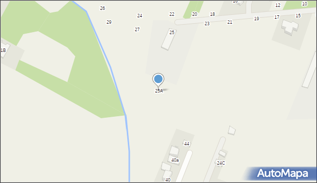 Święcice, Źródlana, 25A, mapa Święcice