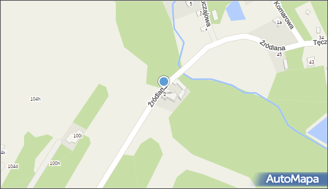 Zofiówka, Źródlana, 2, mapa Zofiówka