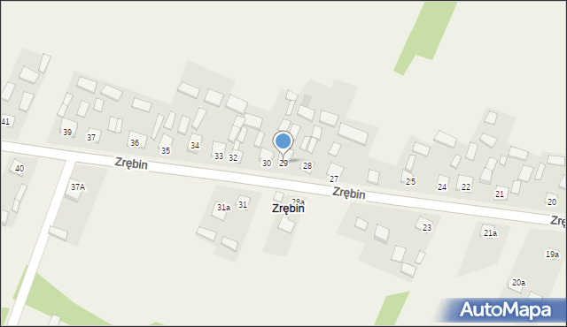 Zrębin, Zrębin, 29, mapa Zrębin