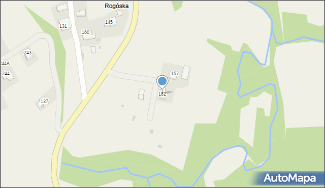 Zręczyce, Zręczyce, 182, mapa Zręczyce