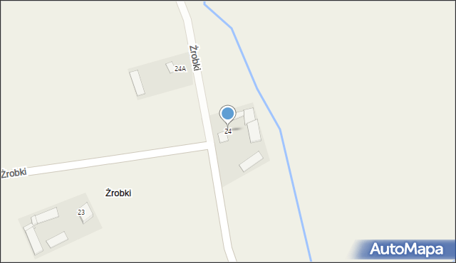 Żrobki, Żrobki, 24, mapa Żrobki