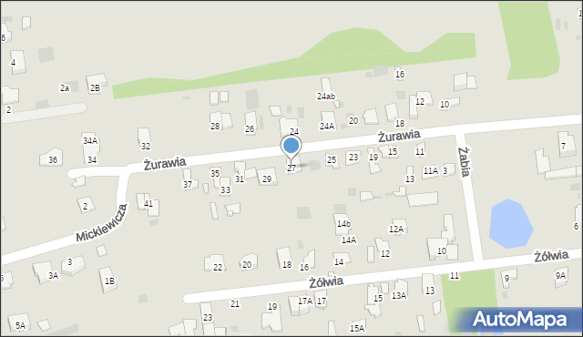 Brwinów, Żurawia, 27, mapa Brwinów