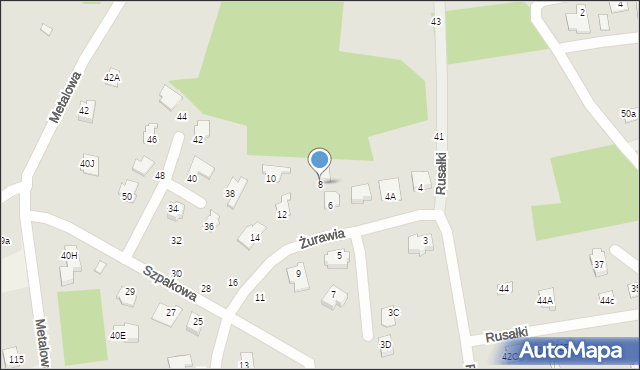 Chełm, Żurawia, 8, mapa Chełma