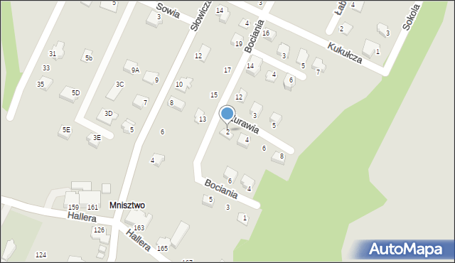 Cieszyn, Żurawia, 2, mapa Cieszyna