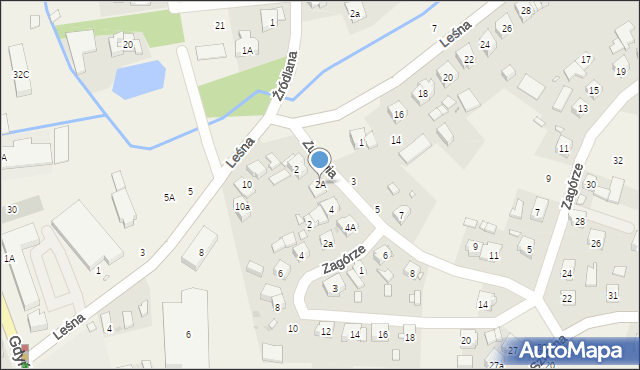 Czerwonak, Żurawia, 2A, mapa Czerwonak