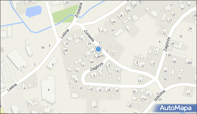 Czerwonak, Żurawia, 4A, mapa Czerwonak