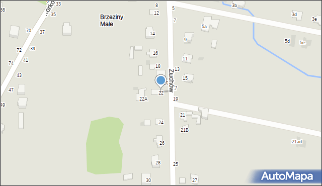 Częstochowa, Zuchów, 22, mapa Częstochowy