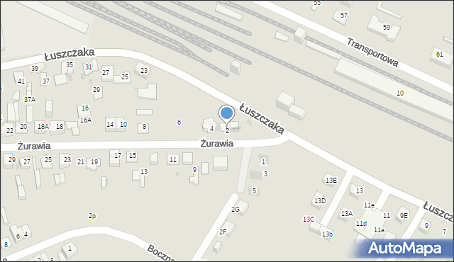 Dąbrowa Górnicza, Żurawia, 2, mapa Dąbrowa Górnicza