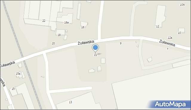Elbląg, Żuławska, 11, mapa Elbląga