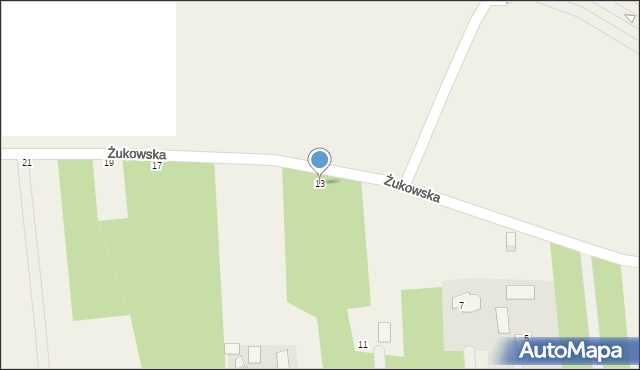 Grabce-Towarzystwo, Żukowska, 13, mapa Grabce-Towarzystwo