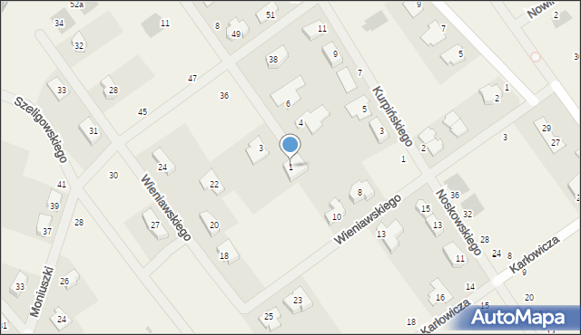 Gruszczyn, Żuławskiego Wawrzyńca, 1, mapa Gruszczyn