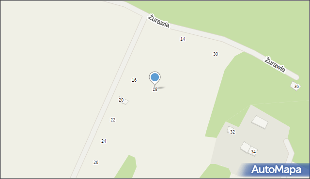 Idzbark, Żurawia, 18, mapa Idzbark