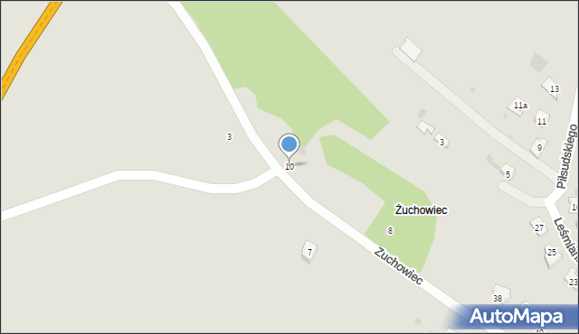 Iłża, Zuchowiec, 10, mapa Iłża