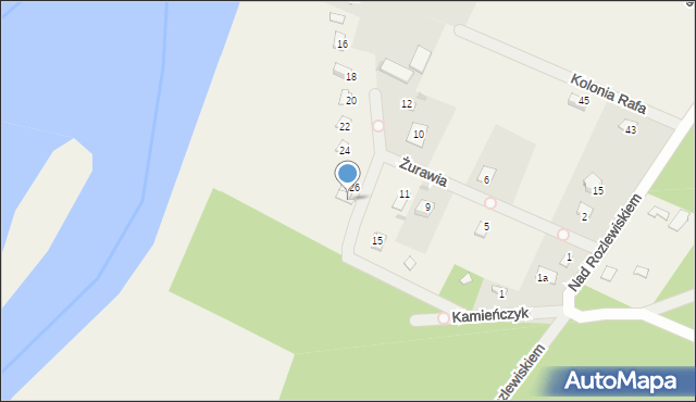 Kamieńczyk, Żurawia, 28, mapa Kamieńczyk