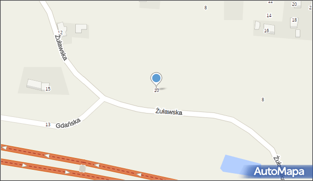 Kiezmark, Żuławska, 10, mapa Kiezmark