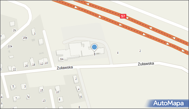 Kmiecin, Żuławska, 6, mapa Kmiecin