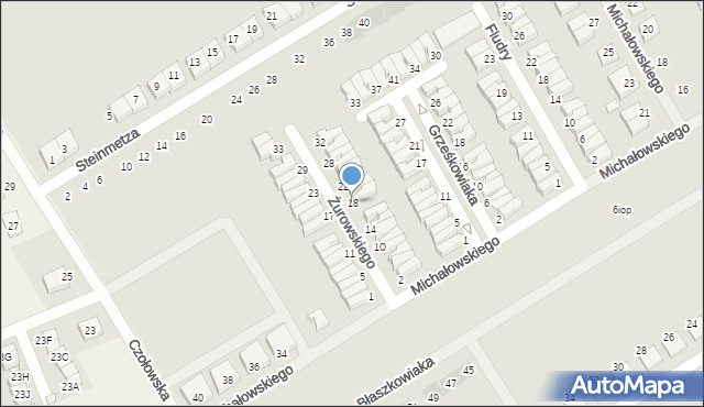 Kórnik, Żurowskiego Romualda, ks., 18, mapa Kórnik