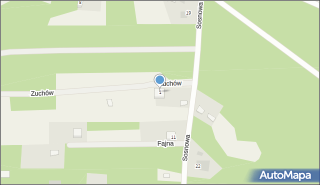 Markowszczyzna, Zuchów, 1, mapa Markowszczyzna