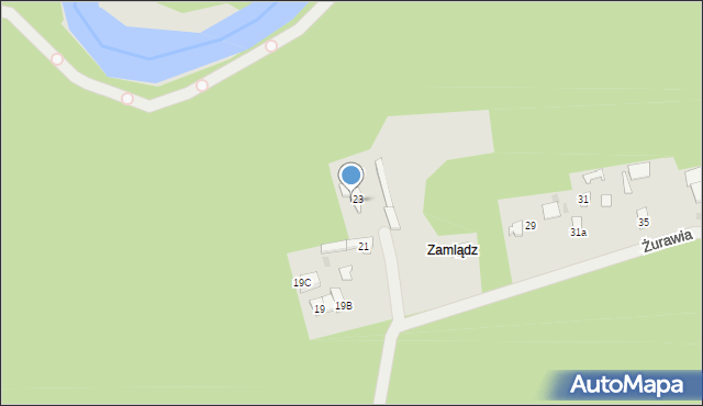 Otwock, Żurawia, 23/25, mapa Otwock