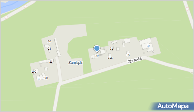 Otwock, Żurawia, 29, mapa Otwock