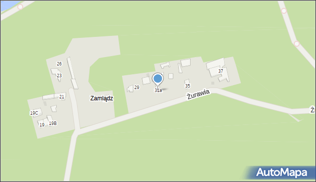 Otwock, Żurawia, 31a, mapa Otwock