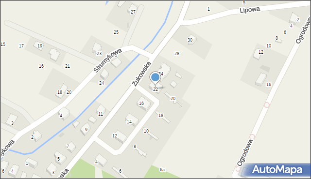 Przyjaźń, Żukowska, 22, mapa Przyjaźń