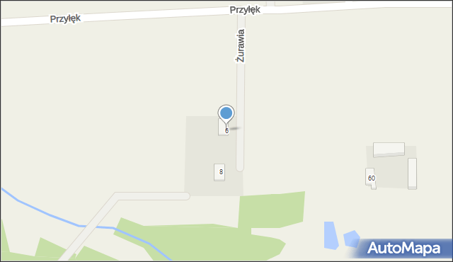 Przyłęk, Żurawia, 6, mapa Przyłęk