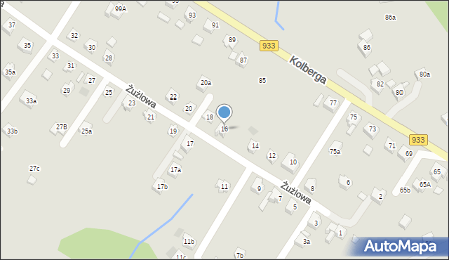 Pszów, Żużlowa, 16, mapa Pszów