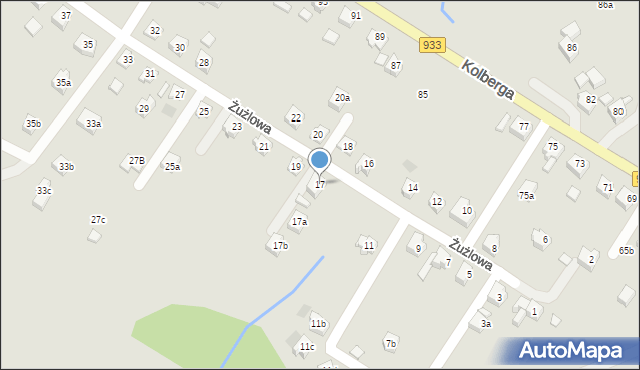 Pszów, Żużlowa, 17, mapa Pszów