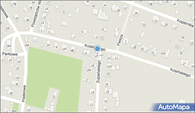 Puszczykowo, Żupańskiego Jana, 23, mapa Puszczykowo